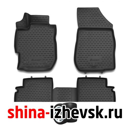 Коврик Autofamily коврики 3D в салон для NISSAN Almera , 2012- , 4 шт. ) в Ижевске
